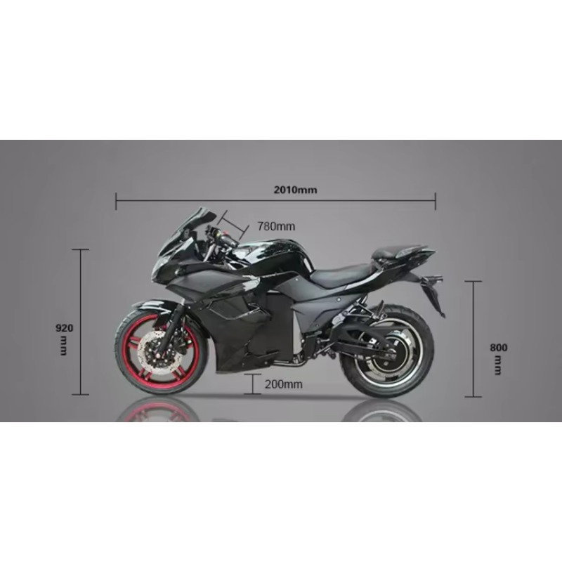 DPX Nowy Model 3000W 5000W 100 – 72V 5000W Electric Motorcycle recenzja i cena