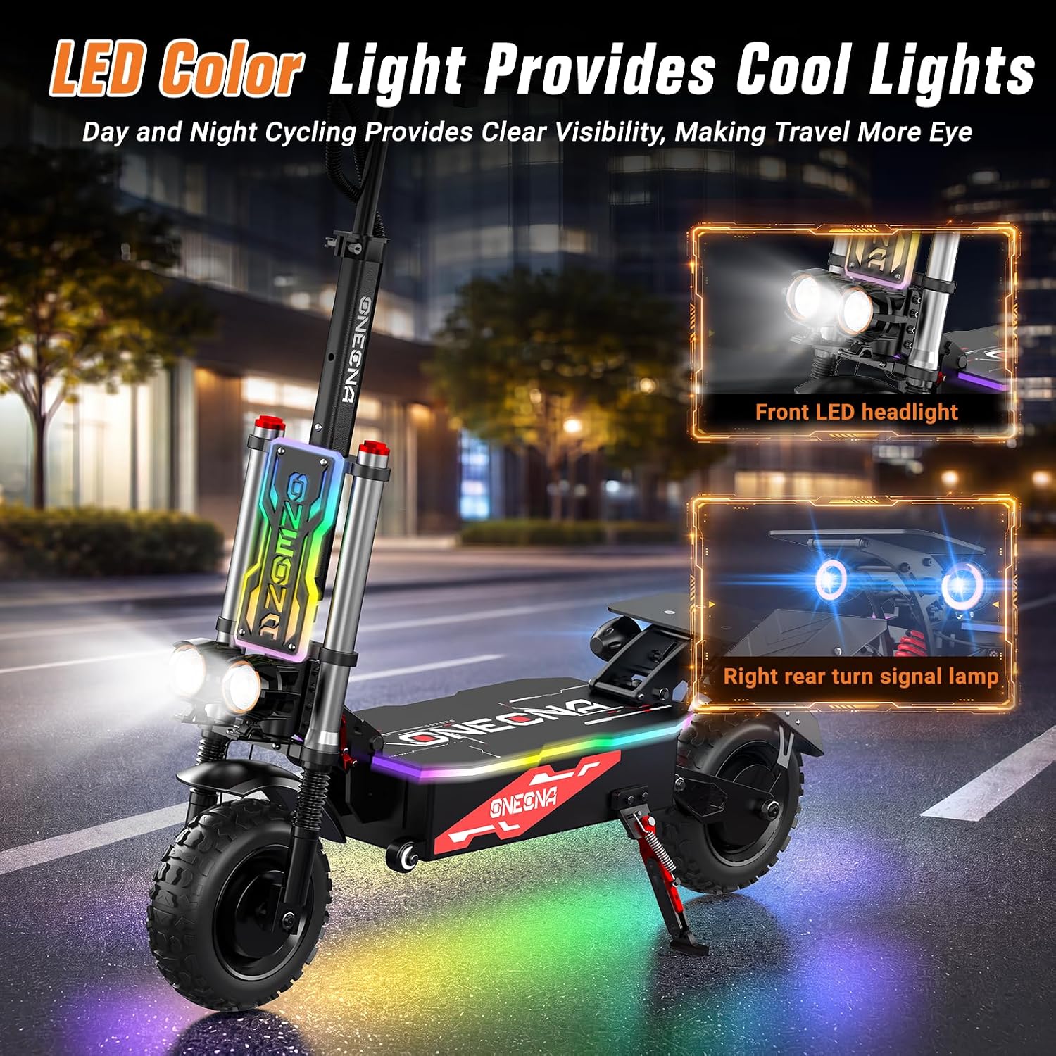 ONEONA GT8 – składany, elektry – 60V 5600W Dual Motor Electric Scooter recenzja i cena