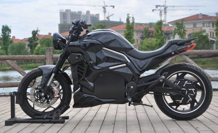 Szybki elektryczny motocykl te – 72V 5000W Electric Motorcycle recenzja i cena