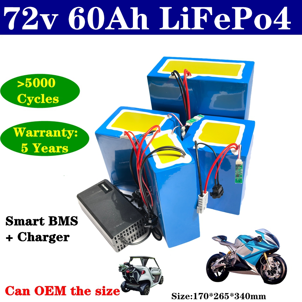 Akumulator litowy 72V 60Ah lif – 72V 60Ah Lifepo4 Battery Pack recenzja i cena